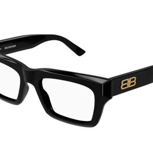 Balenciaga Black Eyewear with Gold Accent